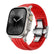 #Color_Red Band-Silver Buckle