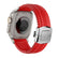 #Color_Red Band-Silver Buckle