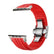 #Color_Red Band-Silver Buckle