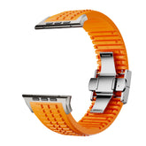 #Color_Orange Band-Silver Buckle