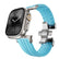 #Color_Glacier Blue Band-Silver Buckle