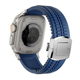 #Color_Blue Band-Silver Buckle