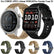 Tekvon 24mm Canvas Nylon Watch Band for Garmin Venu X1 & COROS APEX 4 46mm