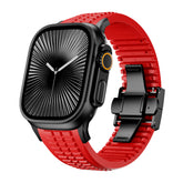 #Color_Red Band-Black Buckle