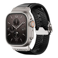 FKM Rubber Band for Apple Watch Ultra & 44–46mm Models – 304 Stainless Steel Buckle