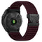 Tekvon Mountain Pattern Nylon Parachute Buckle Strap for Garmin Fenix 8 & Tactix