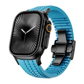 #Color_Glacier Blue Band-Black Buckle