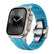 #Color_Glacier Blue Band-Silver Buckle