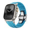 #Color_Glacier Blue Band-Silver Buckle