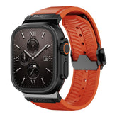 FKM Rubber Band for Apple Watch Ultra & 44–46mm Models – 304 Stainless Steel Buckle
