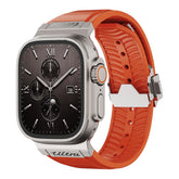 FKM Rubber Band for Apple Watch Ultra & 44–46mm Models – 304 Stainless Steel Buckle