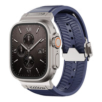 FKM Rubber Band for Apple Watch Ultra & 44–46mm Models – 304 Stainless Steel Buckle