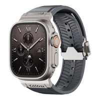 FKM Rubber Band for Apple Watch Ultra & 44–46mm Models – 304 Stainless Steel Buckle