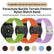 Tekvon Mountain Pattern Nylon Parachute Buckle Strap for Garmin Fenix 8 & Tactix