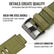 Tekvon Canvas Nylon Smartwatch Band for Garmin Forerunner 235 / 735XT / 220 / 230
