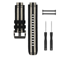 Tekvon Canvas Nylon Smartwatch Band for Garmin Forerunner 235 / 735XT / 220 / 230