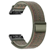 Tekvon Nylon Hook-and-Loop Band for Garmin 22mm & 26mm QuickFit Watches