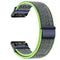 Tekvon Nylon Hook-and-Loop Band for Garmin 22mm & 26mm QuickFit Watches