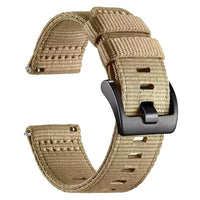 Tekvon 24mm Canvas Nylon Watch Band for Garmin Venu X1 & COROS APEX 4 46mm
