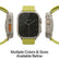 Tekvon Magnetic Track Buckle Mountain Texture Silicone Band for Apple Watch, Huawei & Samsung