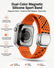 Tekvon Breathable Dual-Tone Silicone Magnetic Band for Apple Watch Series 11 10 9 8 SE Ultra