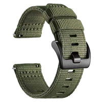 Tekvon 24mm Canvas Nylon Watch Band for Garmin Venu X1 & COROS APEX 4 46mm