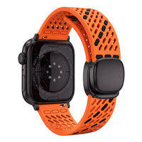Tekvon Breathable Dual-Tone Silicone Magnetic Band for Apple Watch Series 11 10 9 8 SE Ultra