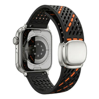 Tekvon Breathable Dual-Tone Silicone Magnetic Band for Apple Watch Series 11 10 9 8 SE Ultra