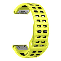 Tekvon Quick Release Silicone Watch Band with Snap Pin Clasp for Garmin Fenix 8, 7, 6, 5 (22mm / 26mm)