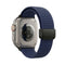 Tekvon Magnetic Track Buckle Mountain Texture Silicone Band for Apple Watch, Huawei & Samsung