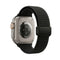 Tekvon Magnetic Track Buckle Mountain Texture Silicone Band for Apple Watch, Huawei & Samsung