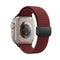 Tekvon Magnetic Track Buckle Mountain Texture Silicone Band for Apple Watch, Huawei & Samsung