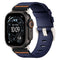 Tekvon Two-Piece Sport Canvas Watch Band with Pin Buckle for Apple Watch Series 11, 10, Ultra (38mm-49mm)