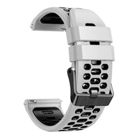Tekvon 24mm Dual-Color Vented Silicone Band for Suunto 9, Suunto 7, D5 & Spartan Sport
