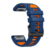 Tekvon Dual-Tone Silicone Watch Band for Garmin Fenix 8 Series 47mm / 51mm (22mm / 26mm)