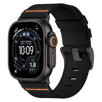 Tekvon Two-Piece Sport Canvas Watch Band with Pin Buckle for Apple Watch Series 11, 10, Ultra (38mm-49mm)