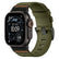 Tekvon Two-Piece Sport Canvas Watch Band with Pin Buckle for Apple Watch Series 11, 10, Ultra (38mm-49mm)