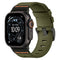 Tekvon Two-Piece Sport Canvas Watch Band with Pin Buckle for Apple Watch Series 11, 10, Ultra (38mm-49mm)