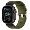 Tekvon Two-Piece Sport Canvas Watch Band with Pin Buckle for Apple Watch Series 11, 10, Ultra (38mm-49mm)